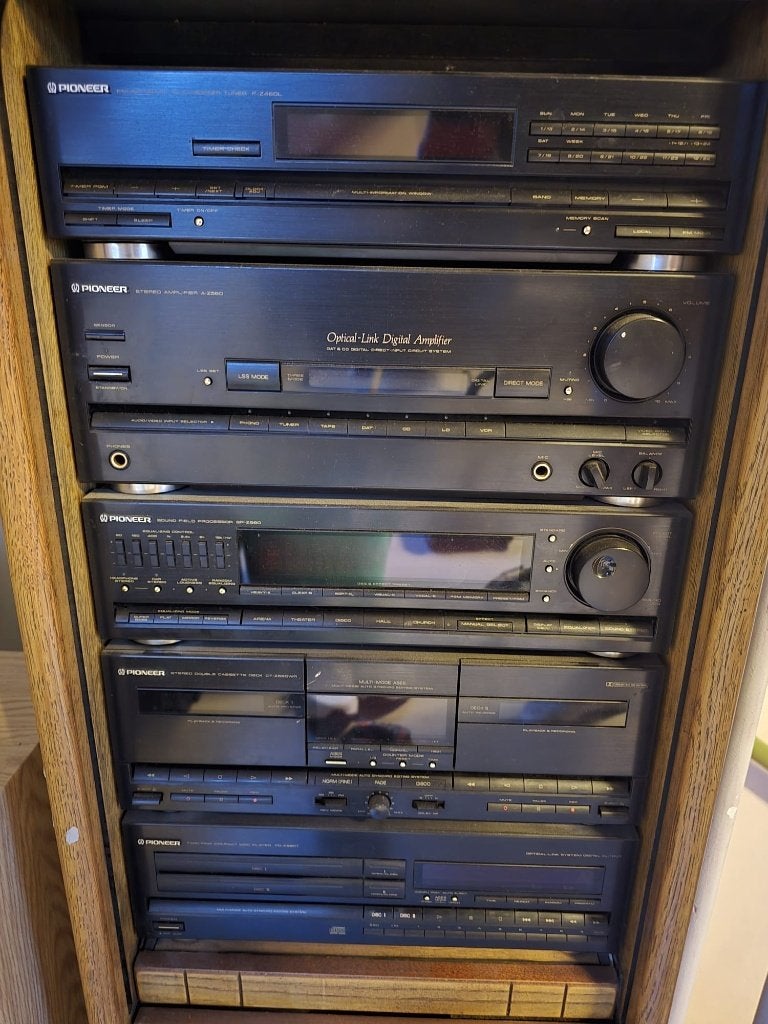 Pioneer Stereo Installatie uit 1989 – Pure Nostalgie!, Ophalen, Gebruikt, Tuner of Radio, Pioneer