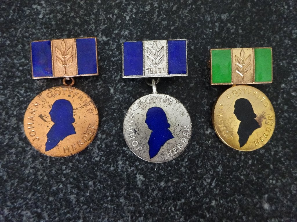DDR:  Gottfried Herder medaille, Ophalen of Verzenden, Zo goed als nieuw