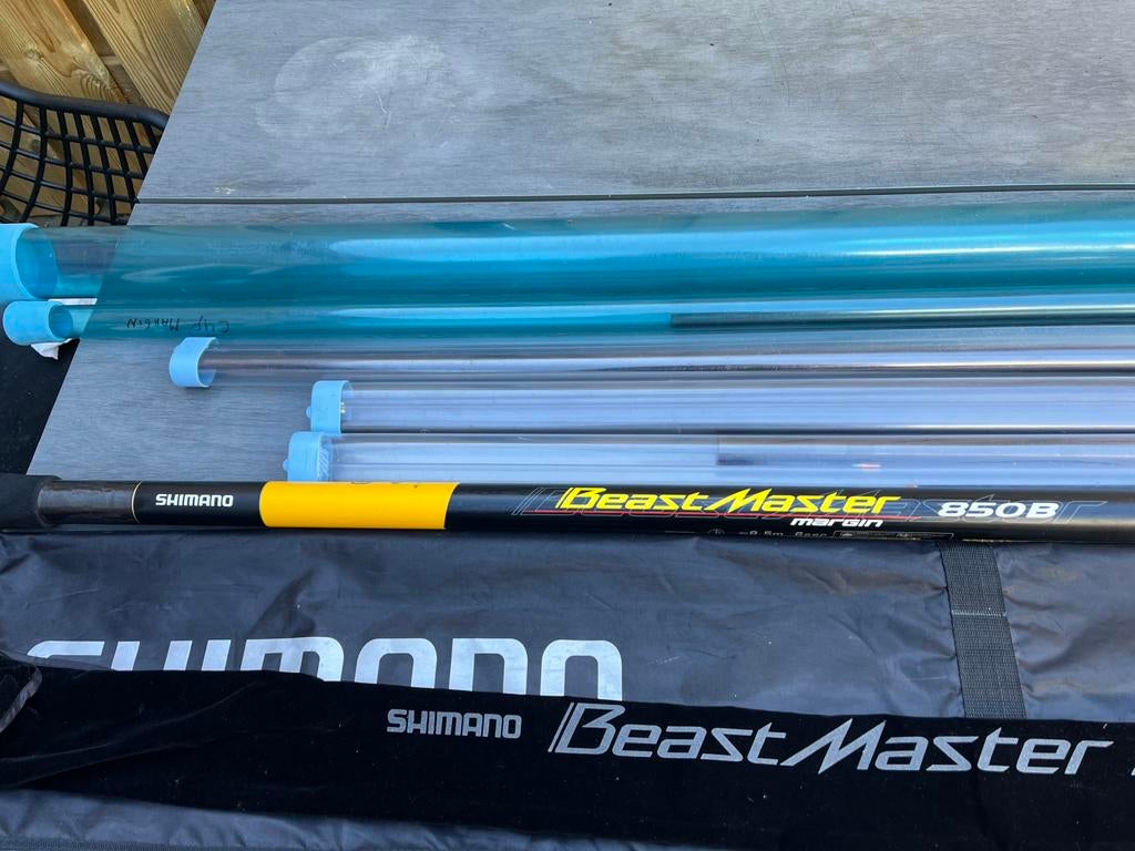 Shimano Beastmaster Margin 850 B pack, Watersport en Boten, Hengelsport | Algemeen, Zo goed als nieuw, Vaste hengel, Ophalen of Verzenden