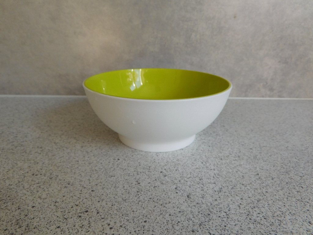 Tupperware Allegra Kom Wit Lime - 275 ml, Wit, Ophalen of Verzenden, Zo goed als nieuw, Bak of Kom