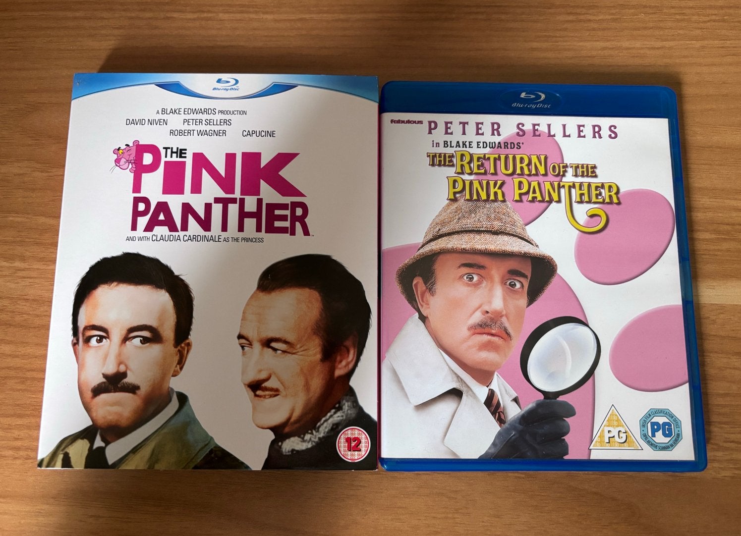 Pink Panther -slipcover & Return of the Pink Panther Blu-ray, Ophalen of Verzenden, Gebruikt, Humor en Cabaret