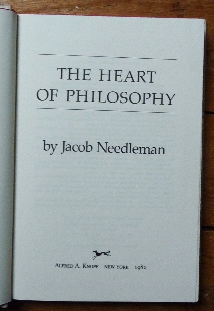 Jacob Needleman – The Heart of Philosophy, Boeken, Esoterie en Spiritualiteit, Ophalen of Verzenden, Overige onderwerpen, Achtergrond en Informatie
