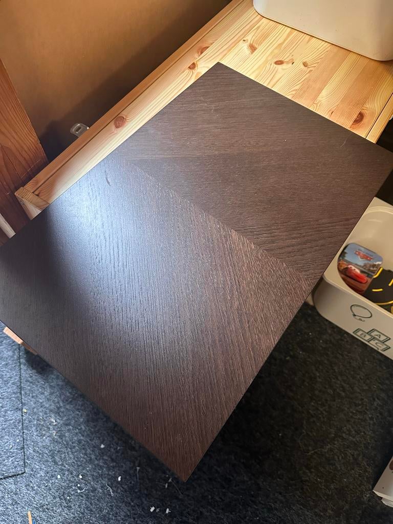 Hedeviken donkerbruin gebeitst 60x38 cm, Ophalen, Gebruikt