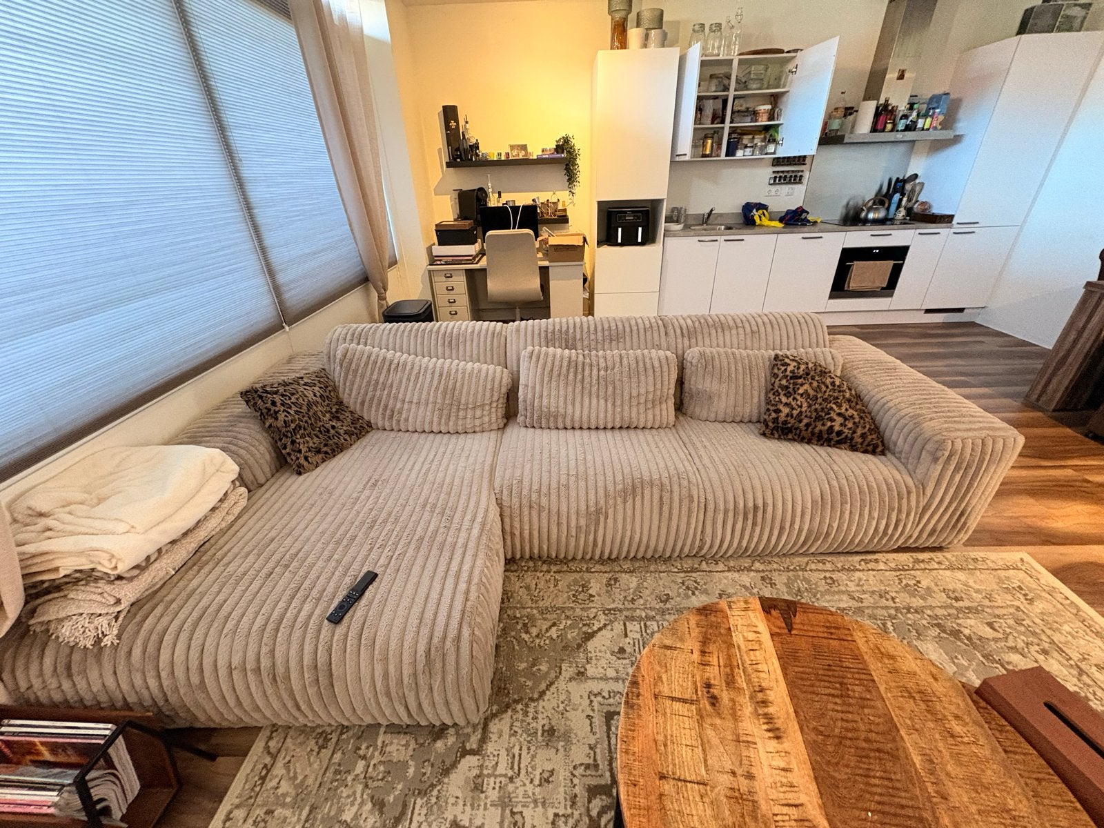 Woonsquare Hoekbank - fluffy, Ophalen, Gebruikt, 100 tot 125 cm, Hoekbank