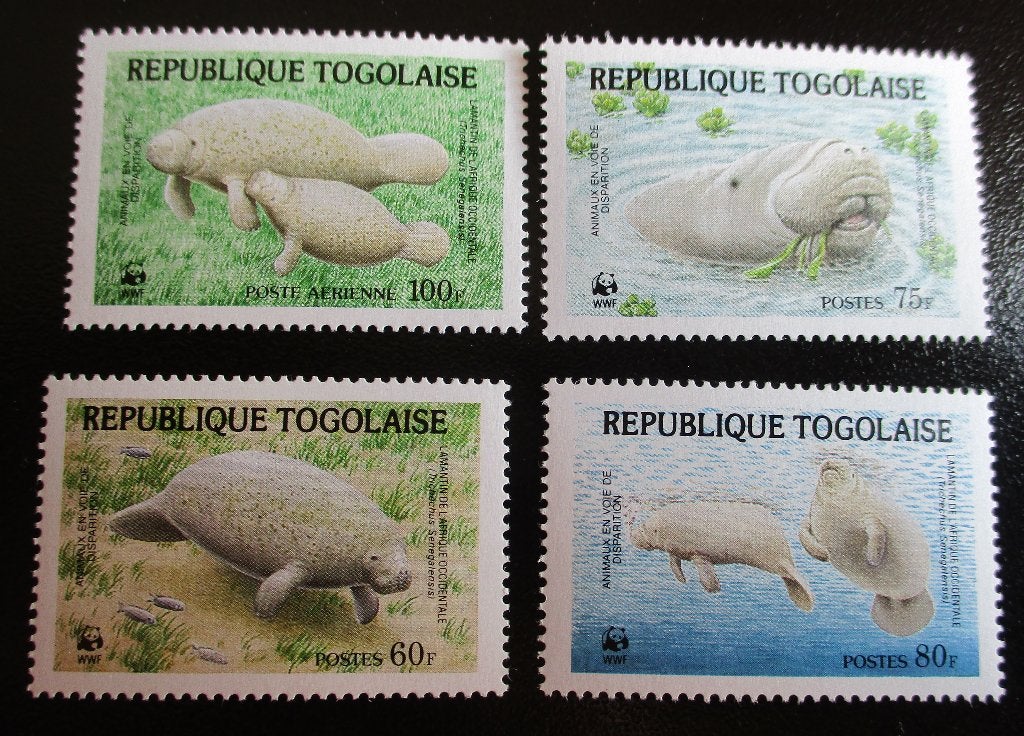 Togo, WWF serie West-Afrikaanse lamantijn, Verzenden, Postfris, Dier of Natuur