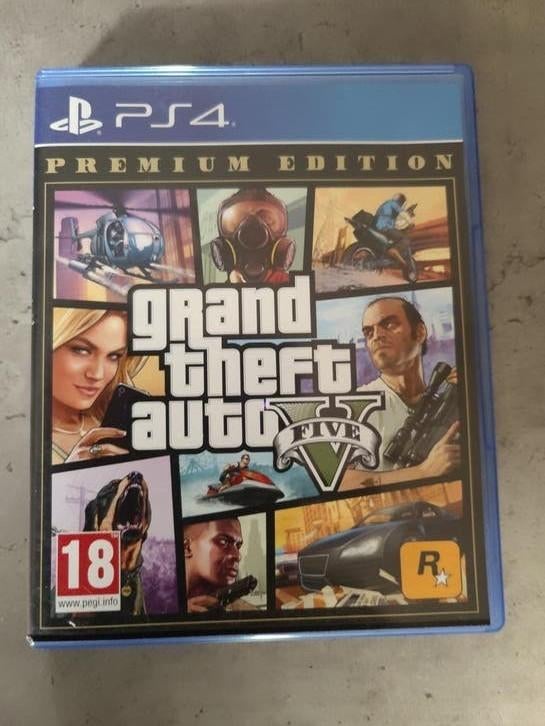 3xGrand Theft Auto V (GTA 5) Premium Edition PS4 perstuk, Avontuur en Actie, Online, Vanaf 18 jaar, 1 speler