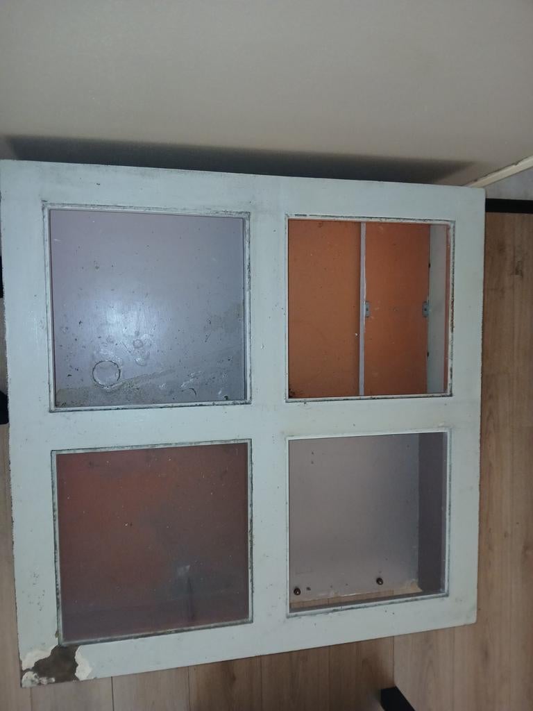 Gratis op te knappen salontafel, bakken innegrepen, Ophalen, Gebruikt, 50 tot 100 cm, Glas