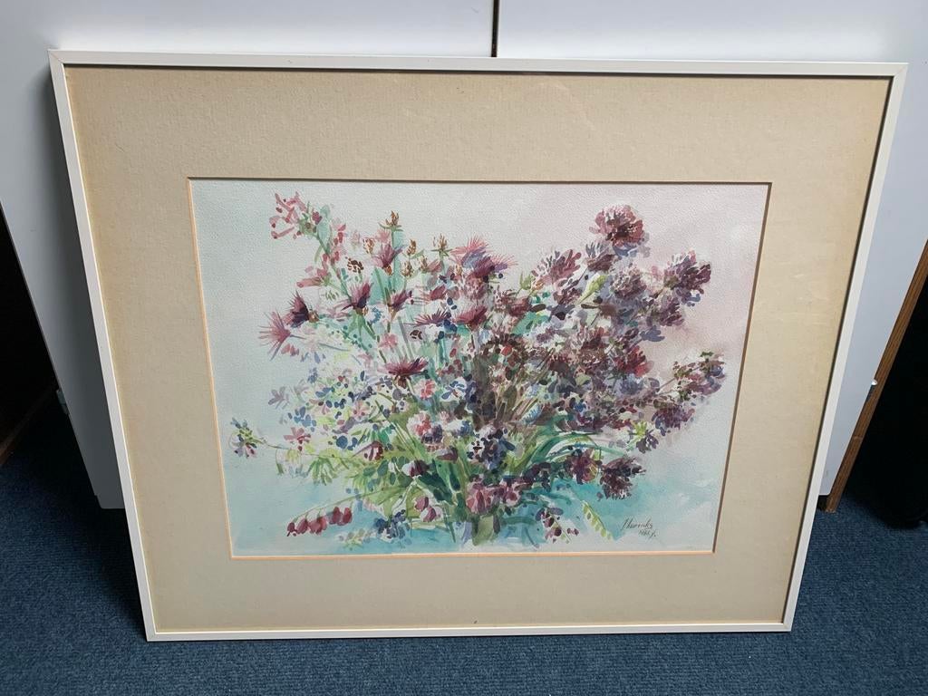 Mooi aquarel schilderij, Huis en Inrichting, Woonaccessoires | Schilderijen, Tekeningen en Foto's, Ophalen, Zo goed als nieuw