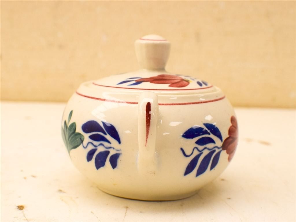 Boch Boerenbont suikerpot 51599, Huis en Inrichting, Keuken | Servies, Ophalen of Verzenden, Gebruikt, Aardewerk, Bord(en)