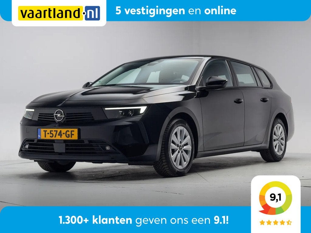 Opel Astra 1.2 Edition 110 Pk Level 2 [ Navi Apple / Android, Auto's, Gebruikt, 1199 cc, Zwart, Origineel Nederlands