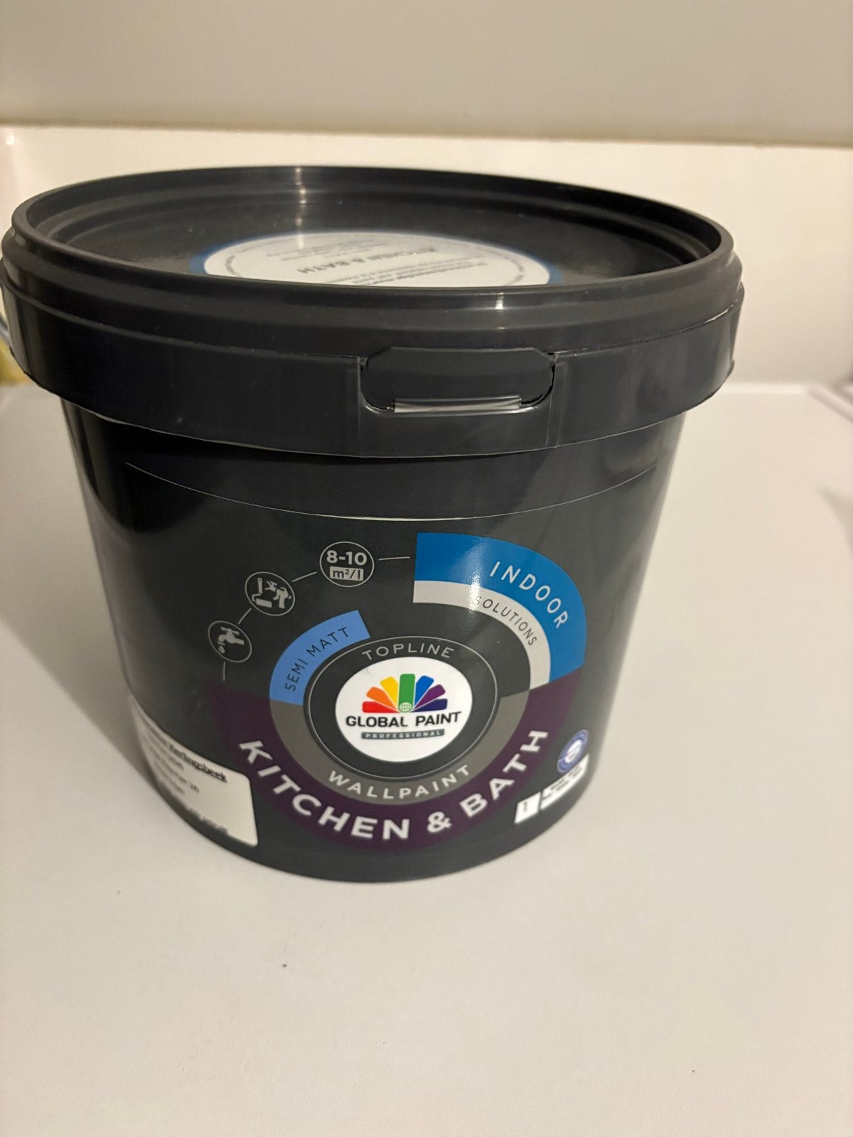Global Paint Kitchen & Bath Muurverf - Schimmelbestendig, Doe-het-zelf en Verbouw, Nieuw, Ophalen of Verzenden, Verf, Grijs