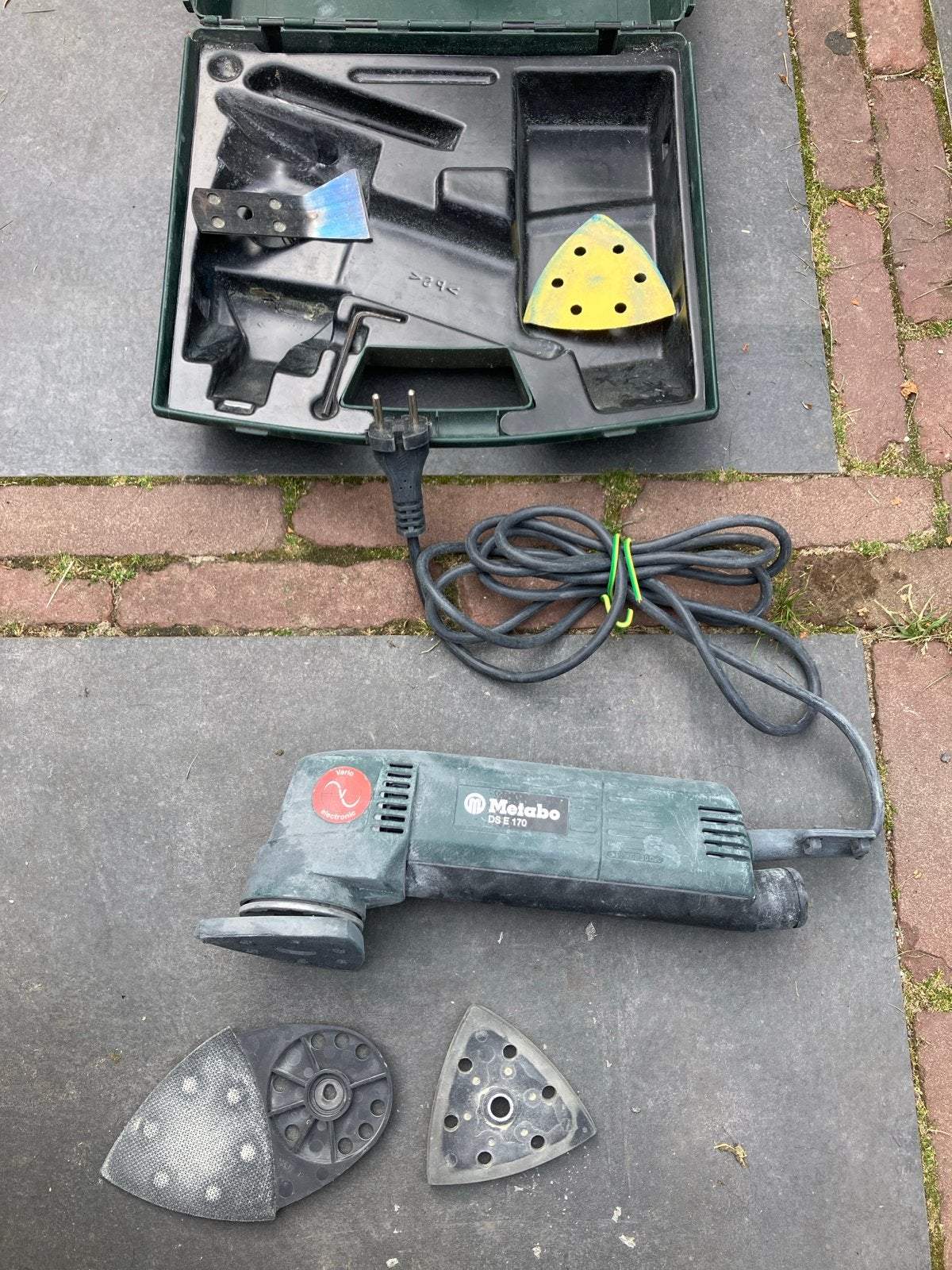 Metabo SE 170 Schuurmachine met accessoires en koffer, Ophalen of Verzenden, Gebruikt, Minder dan 600 watt, Overige typen