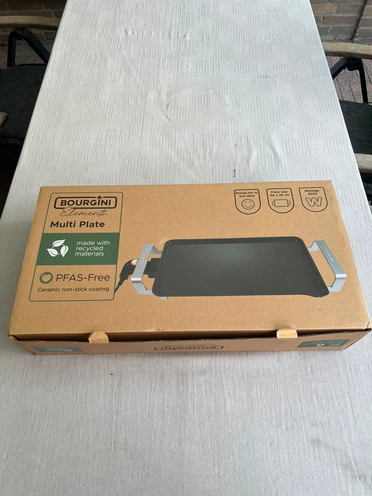 BOURGINI Elements Multi Plate - Nieuw in doos, Ophalen of Verzenden, Nieuw, Tafelgrill