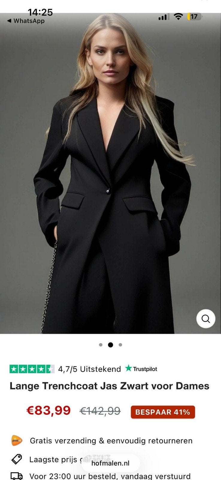 Nieuwe Trenchcoat Maat XS, Ophalen of Verzenden, Nieuw, Maat 34 (XS) of kleiner