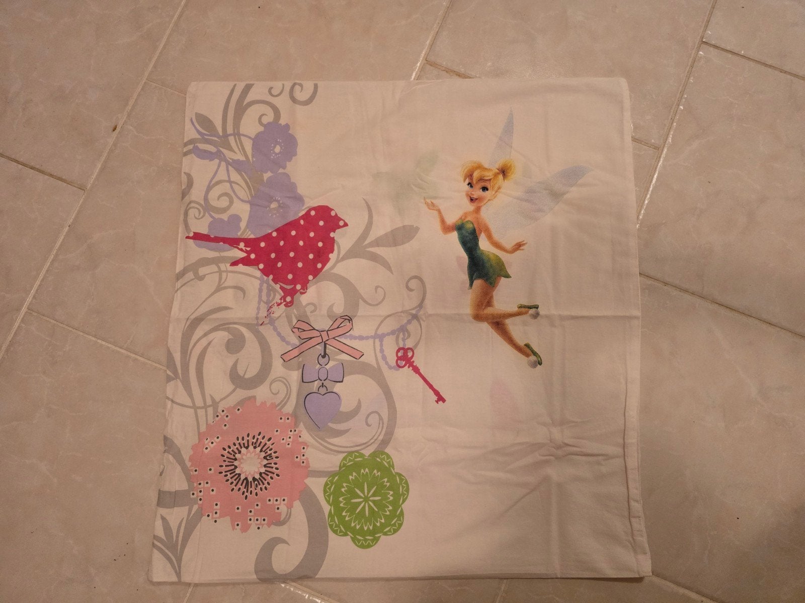 Disney Tinkerbell dekbedovertrek 1p., Eenpersoons, Meerkleurig, Dekbedovertrek, Katoen