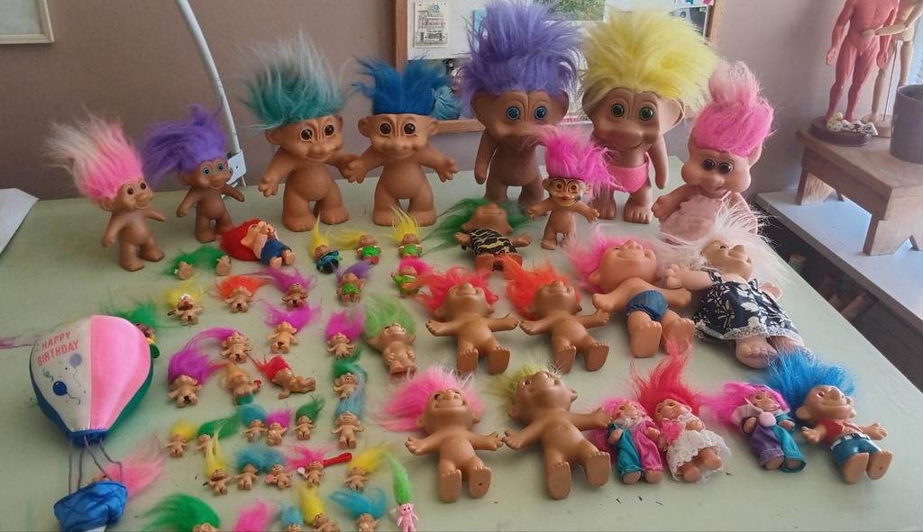 Trollen Trolls Vintage RUSS, DAM, New Ray, S, Ophalen of Verzenden, Gebruikt