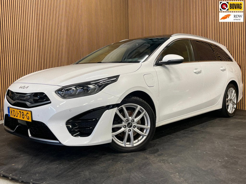 Kia Ceed Sportswagon 1.6 GDI PHEV ExecutiveLine|LEDER|PANO|A, Auto's, 8 kWh, Adaptive Cruise Control, Gebruikt, Wit