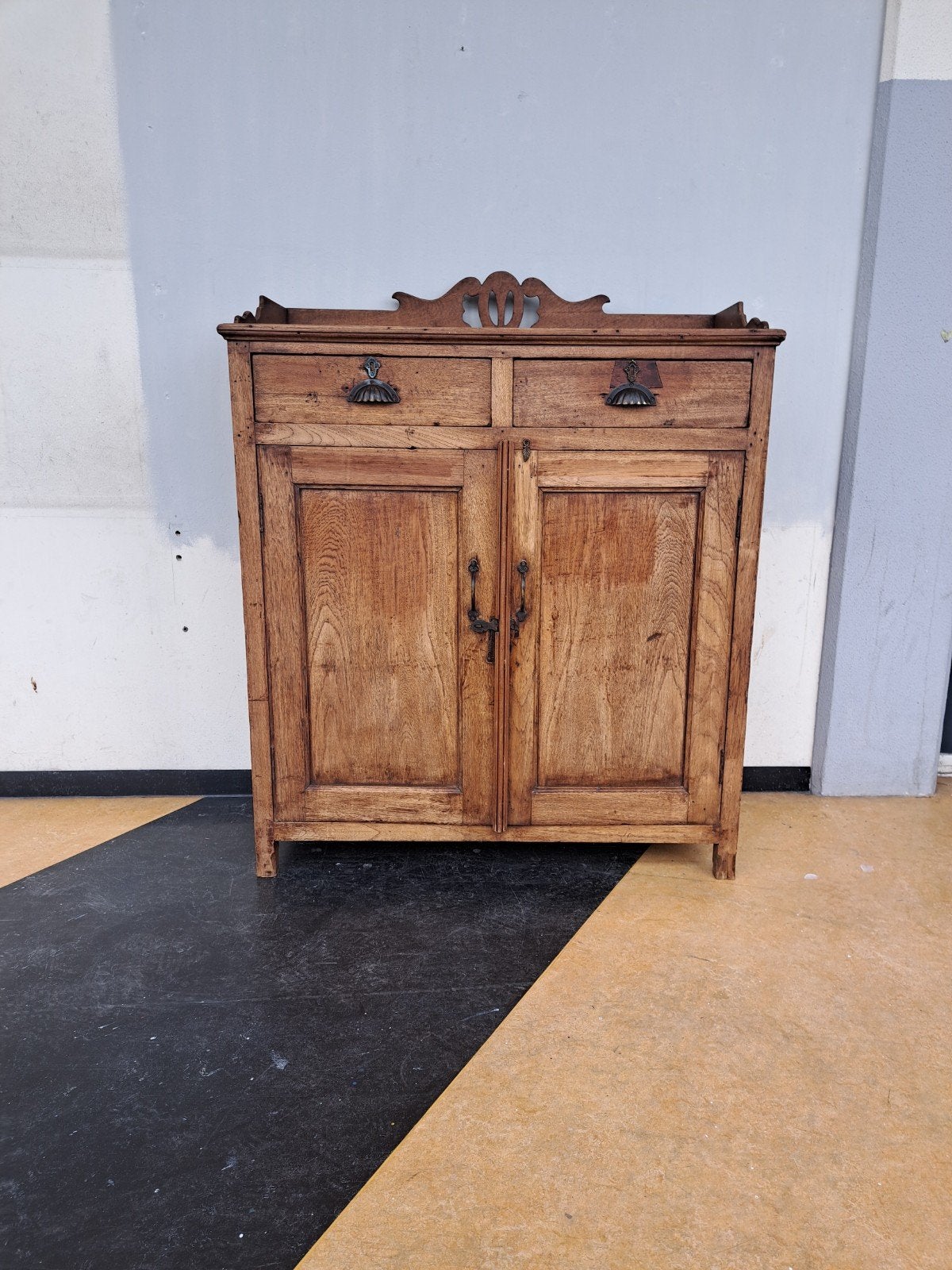 Antieke Eikenkast / Meidenkast / Commode 95x42x100, Ophalen, 25 tot 50 cm, Eikenhout, 100 tot 150 cm