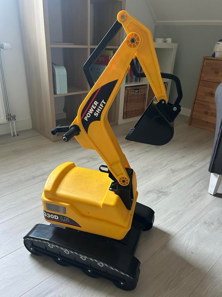 Grote gele speelgoed graafmachine, Ophalen, Gebruikt