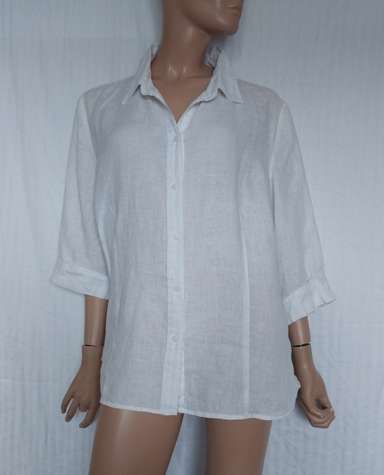 MARCO PECCI Blouse,  Maat 44 - 46, Kleding | Dames, Ophalen of Verzenden, Zo goed als nieuw, Maat 42/44 (L), Wit