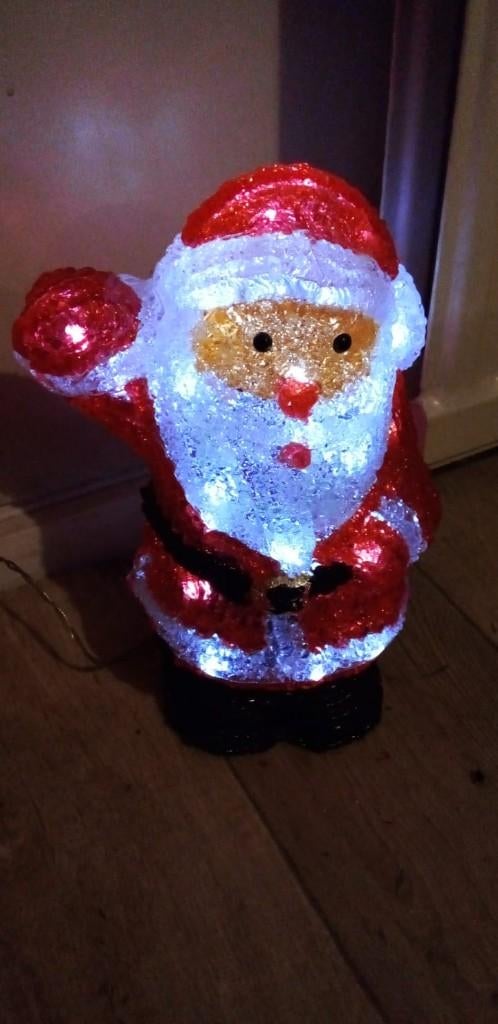 Kerstman met verlichting kerstversiering, Ophalen of Verzenden, Zo goed als nieuw