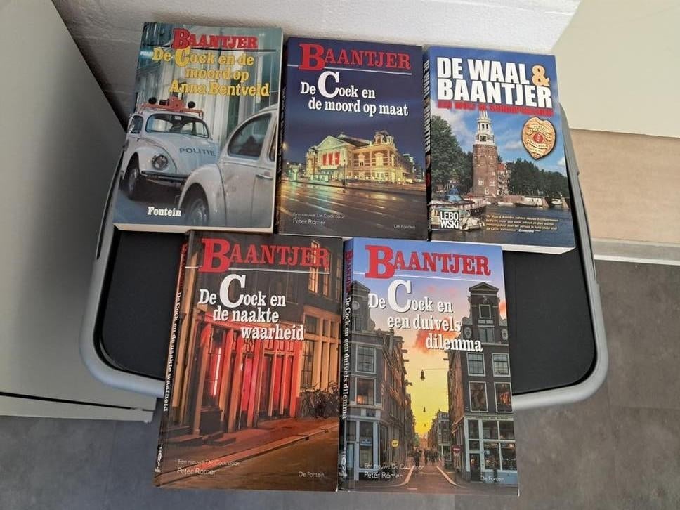 Baantjer leesboeken - De Cock serie (5 boeken), Boeken, Ophalen, Gelezen, A.C. Baantjer