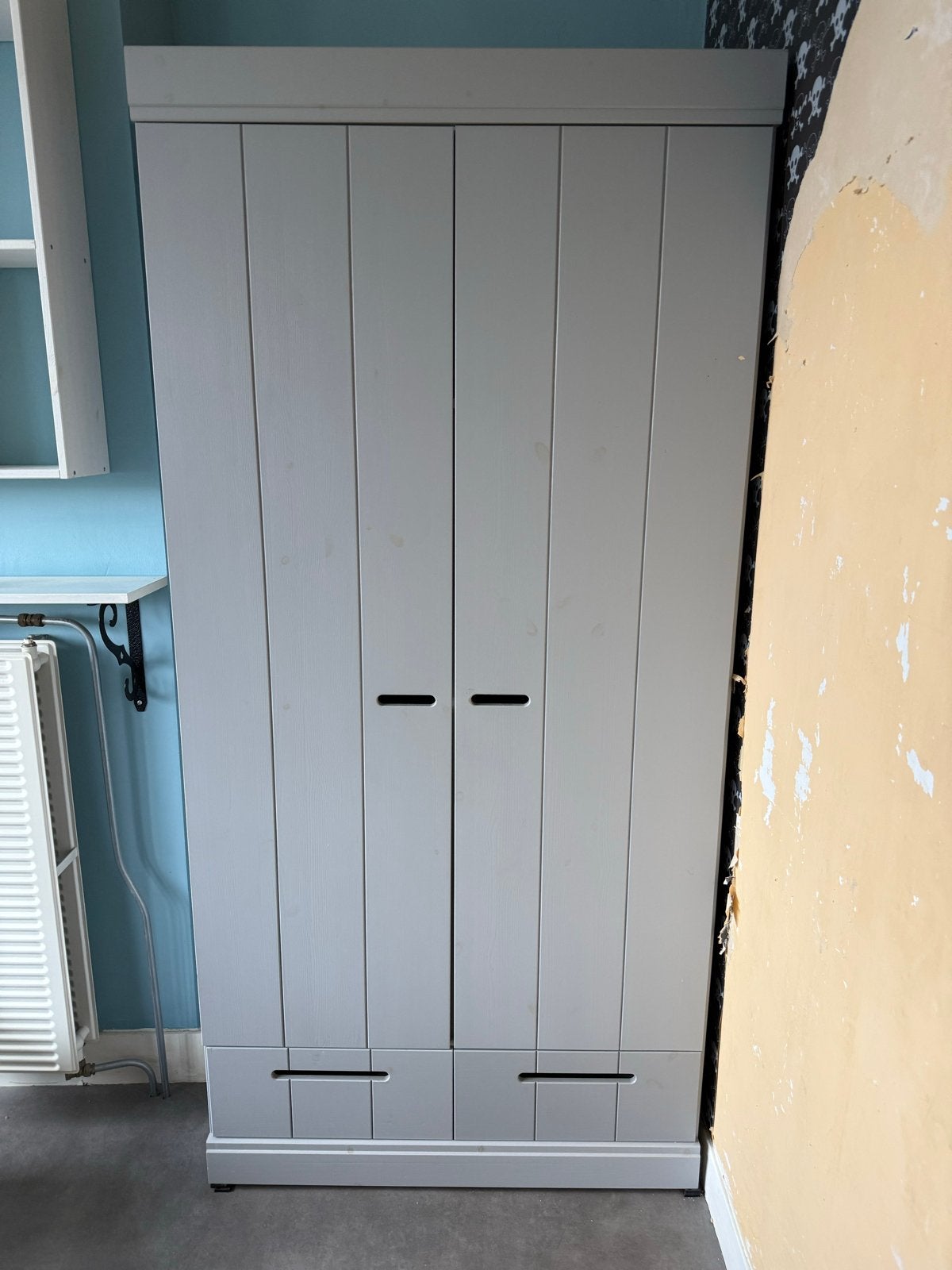 Woood Connect kast met lades Grijs - Als nieuw - 195x94x53cm, Ophalen, Woood, 50 tot 100 cm, 150 tot 200 cm