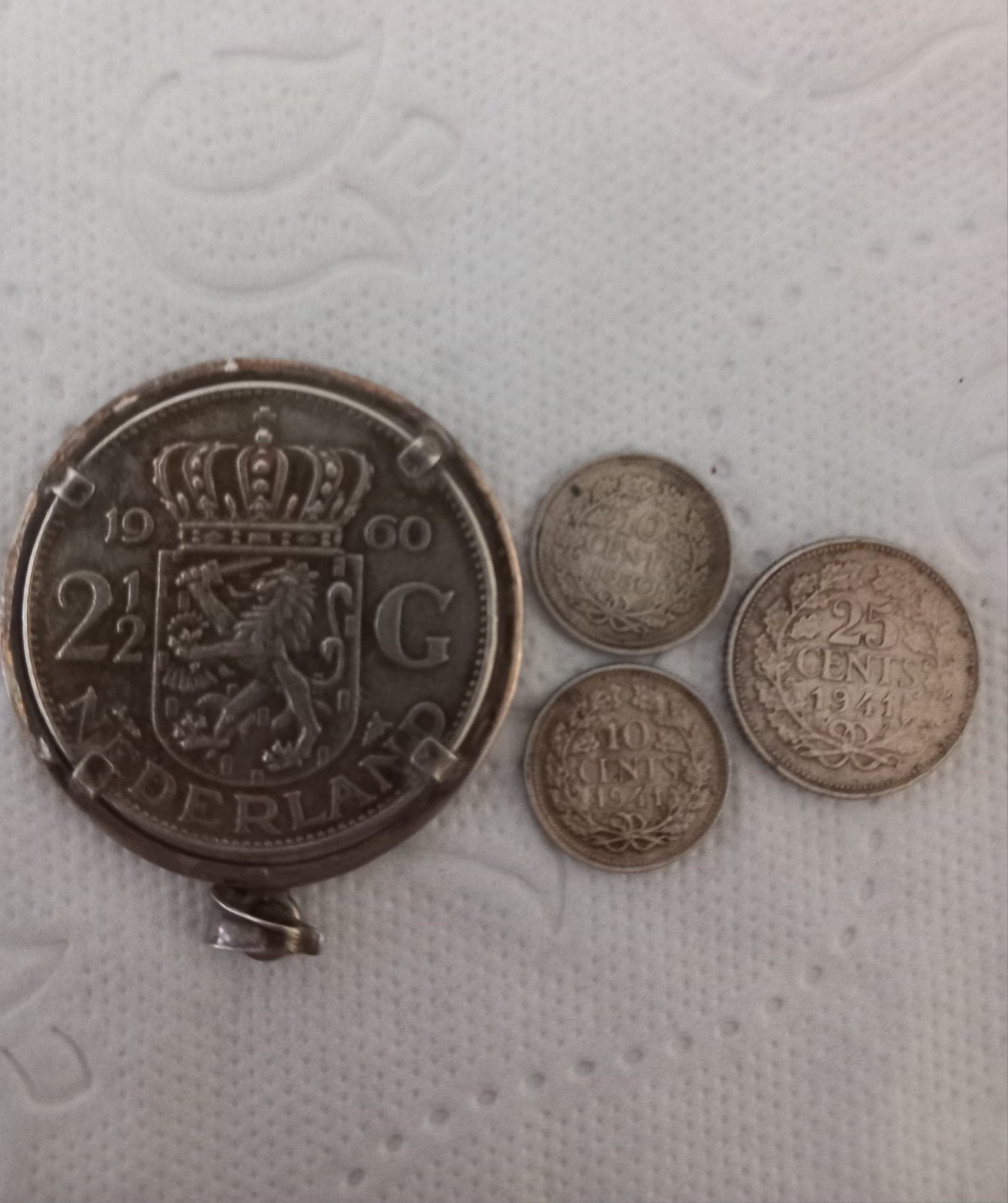 Muntenset Koningin Juliana (1960) met losse munten, Koningin Juliana, Setje, Zilver, Overige waardes