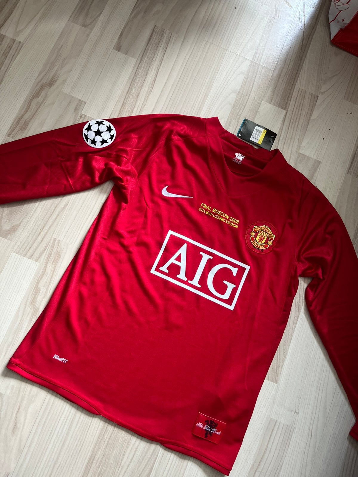 Ronaldo Manchester United CL finale 2007/2008 retro XL, Maat XL, Ophalen of Verzenden, Nieuw, Shirt