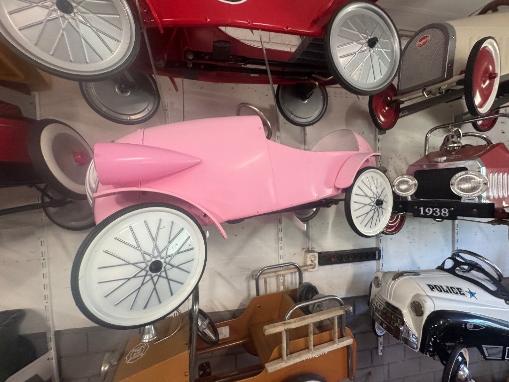roze baghera trapauto groot, Antiek en Kunst, Antiek | Speelgoed, Ophalen of Verzenden