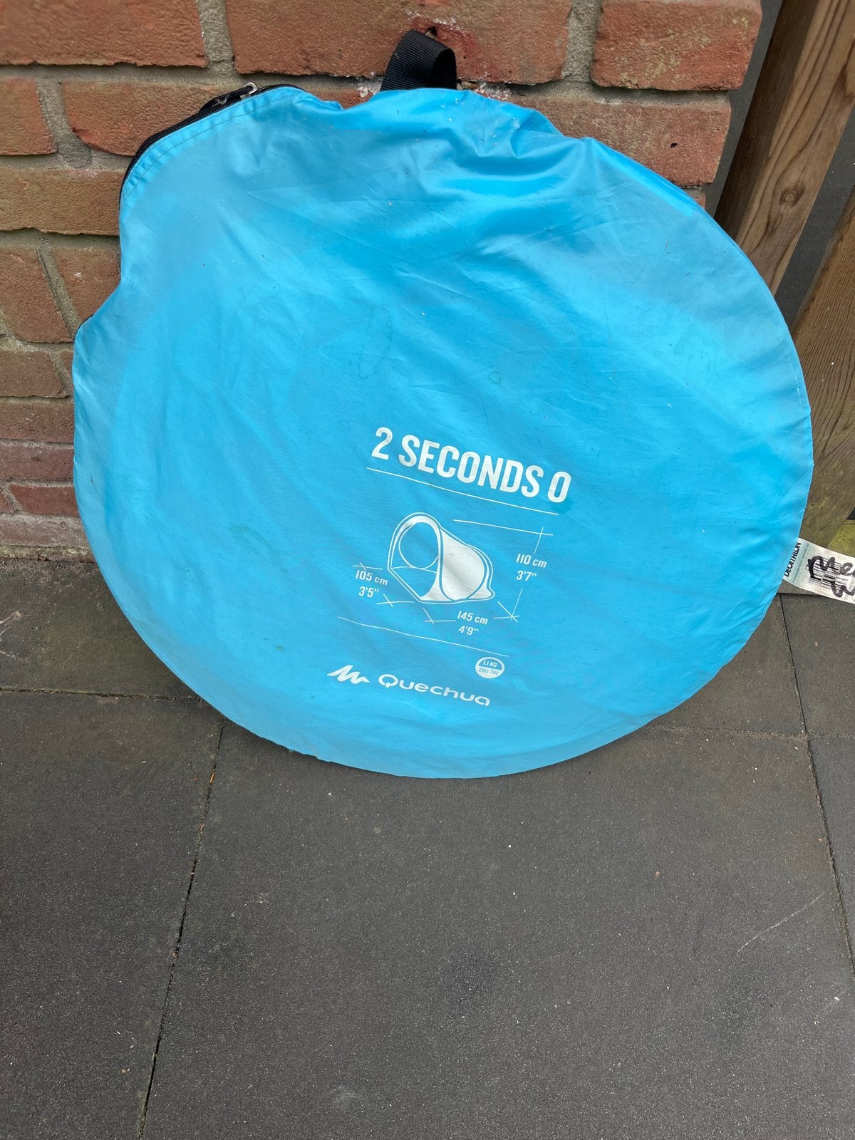 Quechua 2 Seconds Pop-up Tent - Snel op te zetten, Ophalen, Gebruikt, Tot en met 2