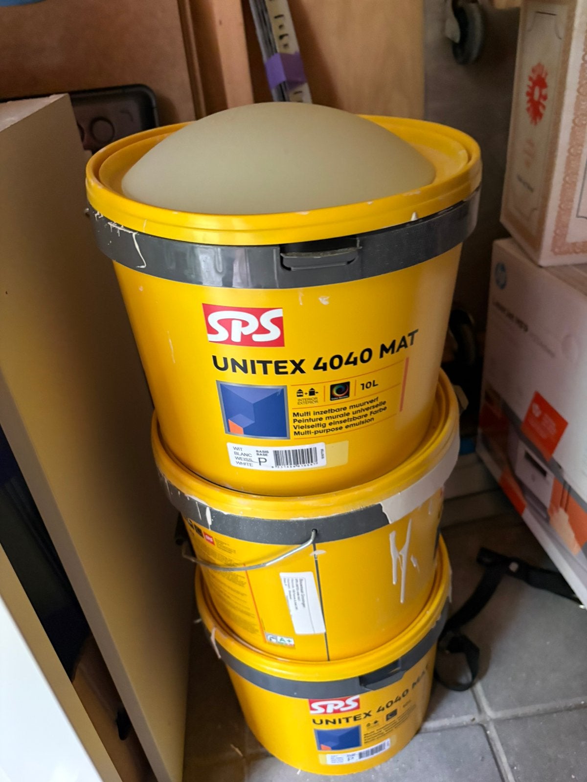 Saus taupe kleur zo’n 15 liter, Overige kleuren, Nieuw, Ophalen of Verzenden, Verf