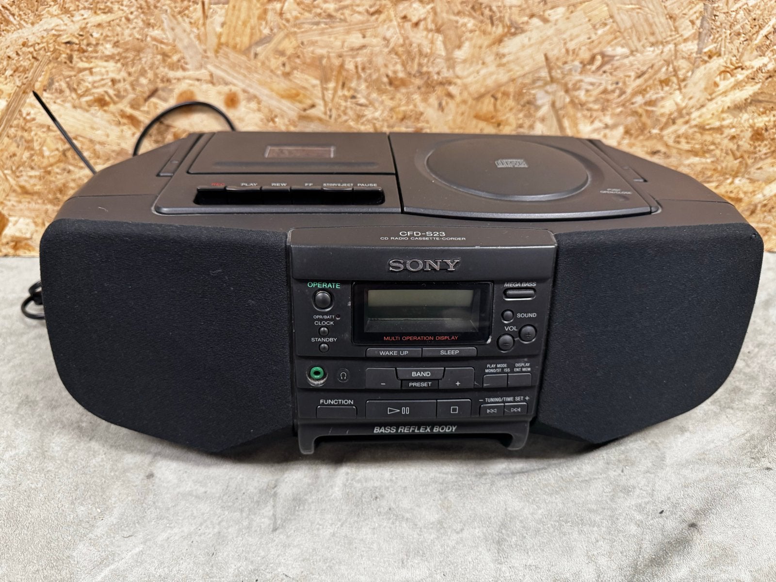 Sony CFD-S23 CD/Radio/Cassettespeler - werkend! - ReK4, Ophalen of Verzenden, Sony, Sony, X
