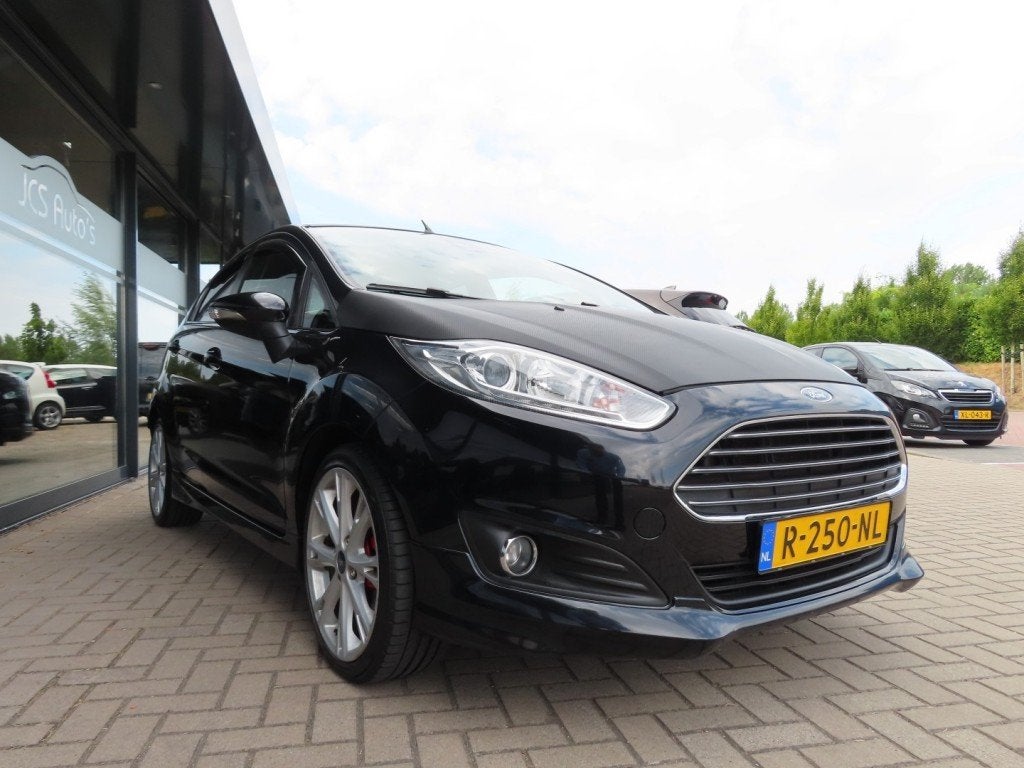 Ford FIESTA 1.0 Ecoboost. 125 Pk Titanium Ecc Leder Camera 2, 125 pk, Zwart, Leder, Bedrijf