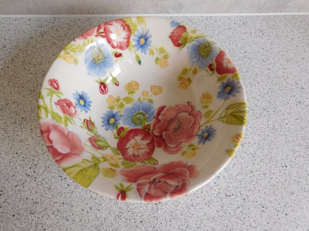 Schaal Wilde Bloemen Claytan Malaysia - 15 cm, Ophalen of Verzenden