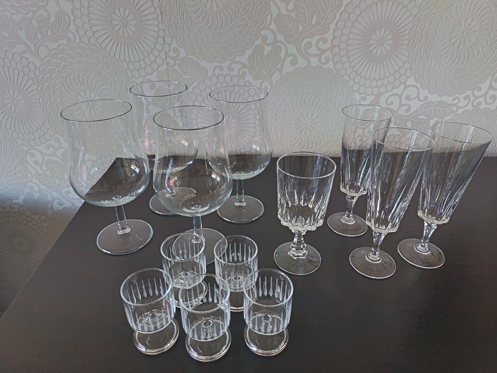 Kristallen glazen vintage, Ophalen
