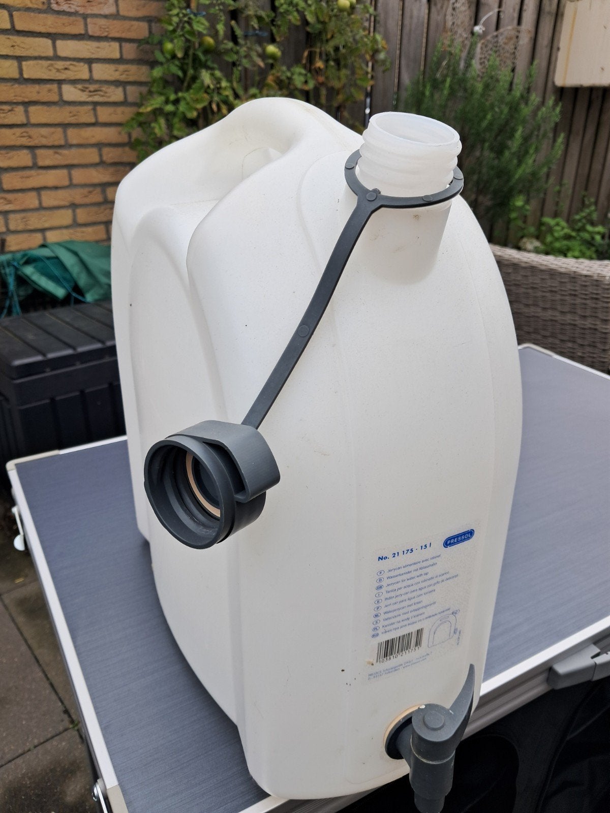 jerrycan met kraantje, Caravans en Kamperen, Ophalen, Gebruikt
