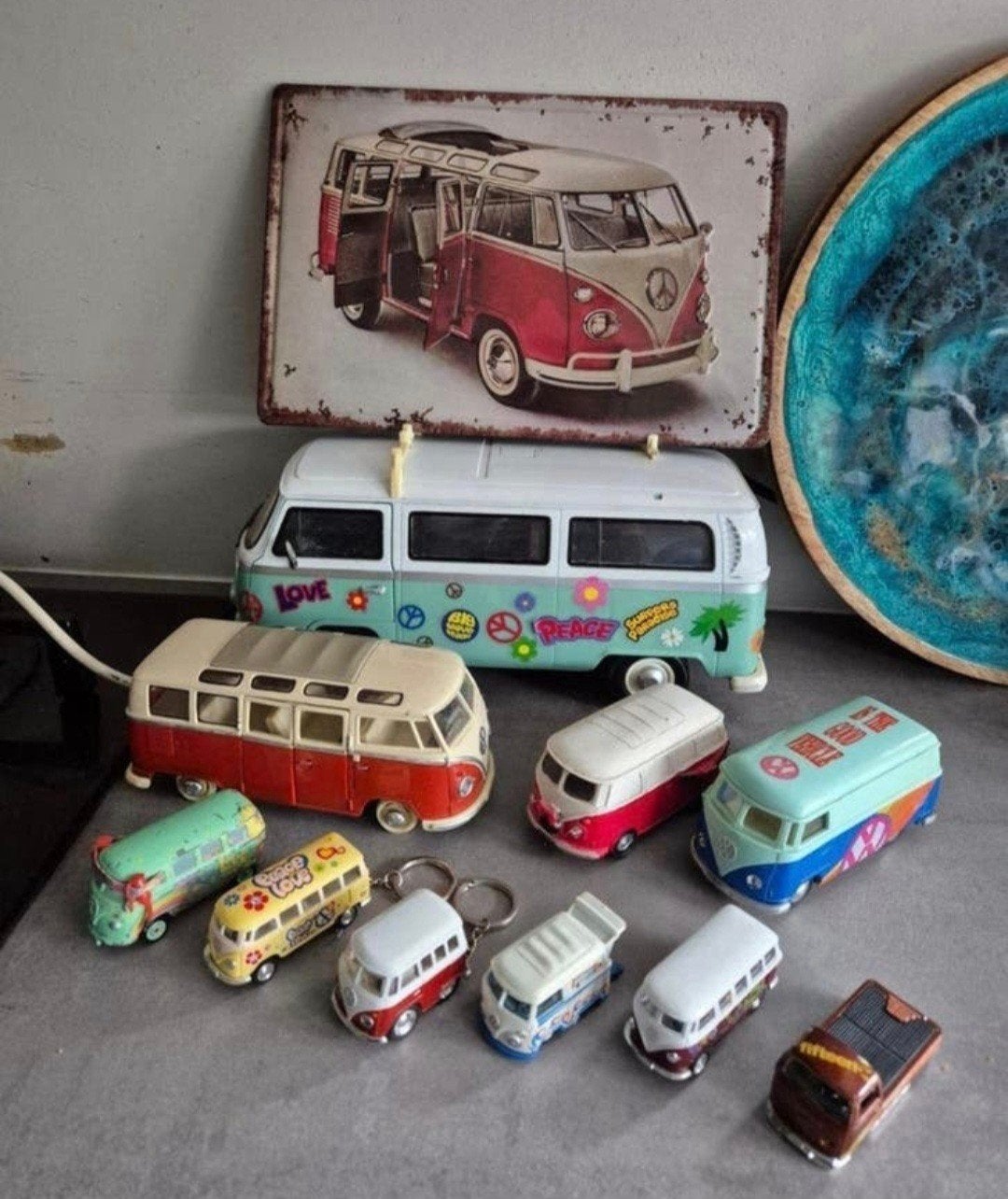 Verzameling Volkswagen busjes., Ophalen, Gebruikt