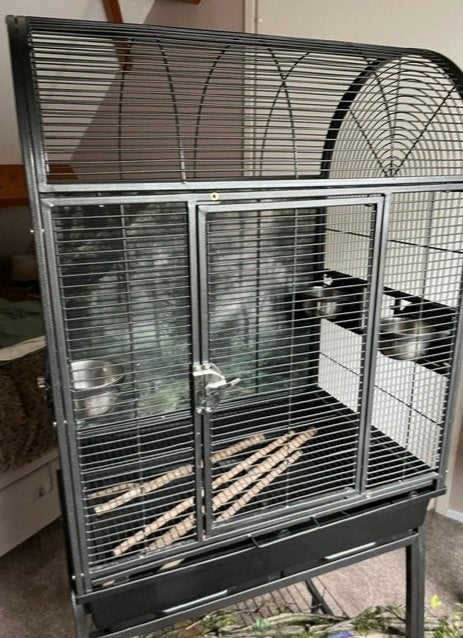 Parkietenkooi villa nora strong, Ophalen of Verzenden, Zo goed als nieuw, Metaal, Vogelkooi