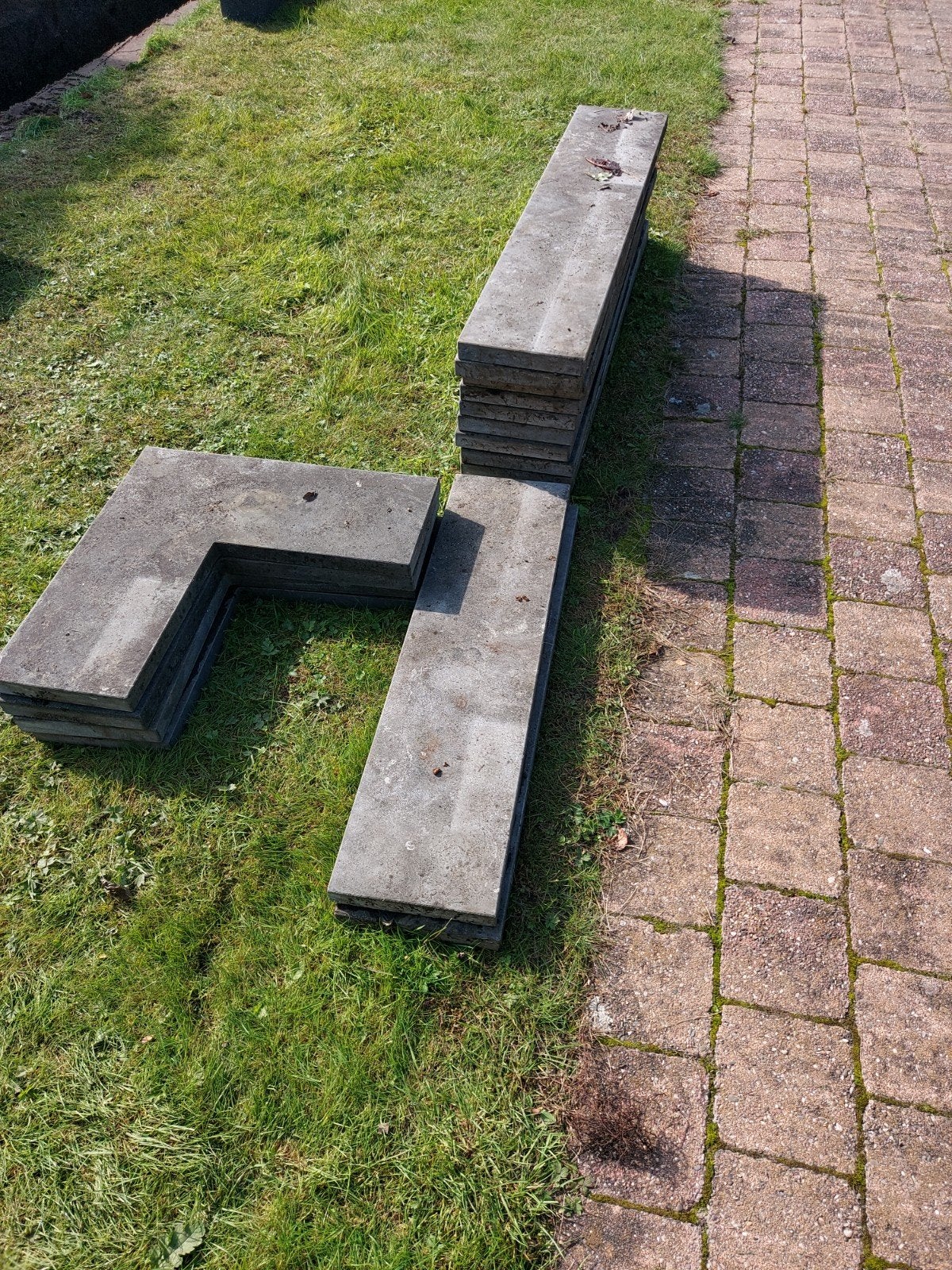 Gebruikte betonnen muurafdekkers, Ophalen, Gebruikt