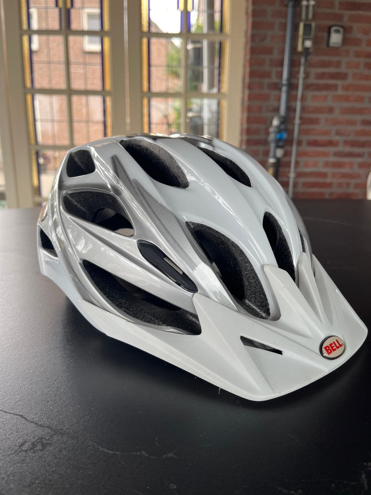 Bell Slant Fietshelm - Wit/Zilver - Maat M (54-61cm), Ophalen of Verzenden, Gebruikt, M, Heer of Dame