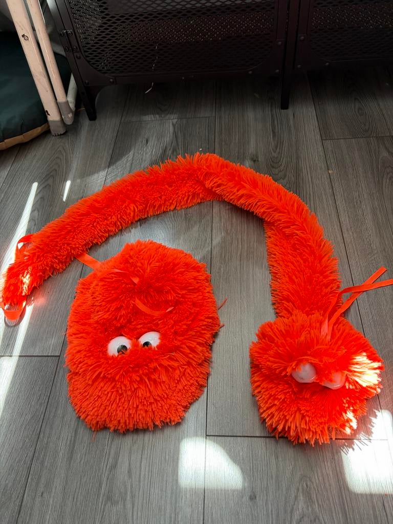 AH Oranje wuppie sjaal en pet set - WK tip, Ophalen of Verzenden, Zo goed als nieuw, Overige binnenlandse clubs, Vaantje of Sjaal