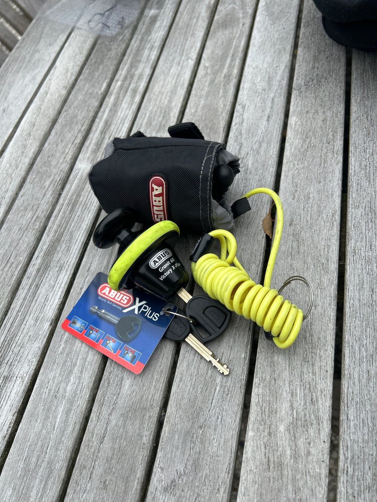 ABUS Granit 68 schijfremslot, Motoren, Accessoires | Sloten, Ophalen, Gebruikt