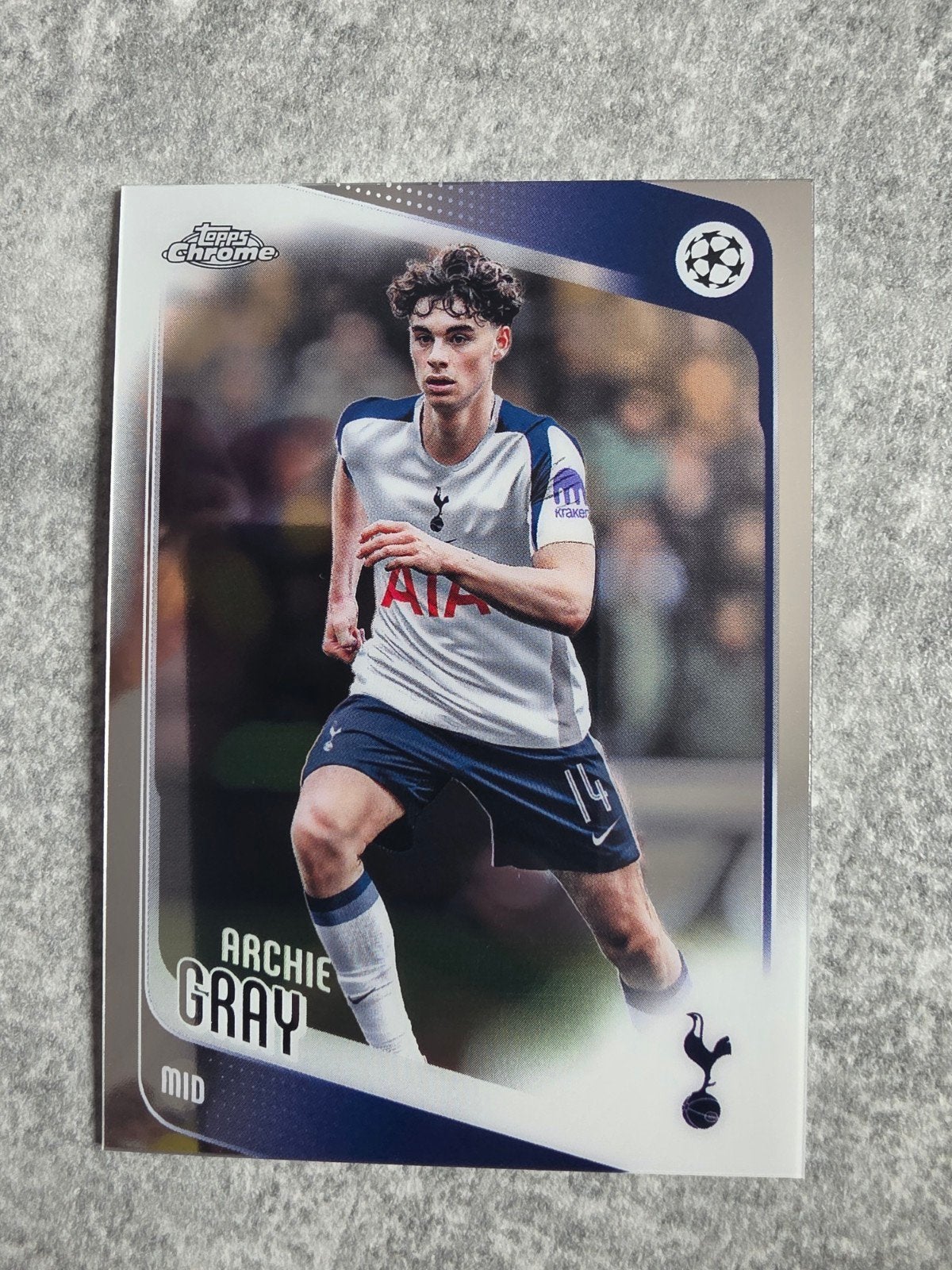 Archie Gray Topps Chrome Spelerskaart Tottenham Hotspur, Ophalen of Verzenden