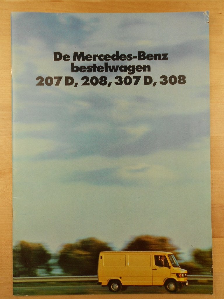 Mercedes 207D 208 307D 308 Brochure 1980 - 207 307 D, Zo goed als nieuw, Mercedes-Benz, Mercedes, Ophalen of Verzenden