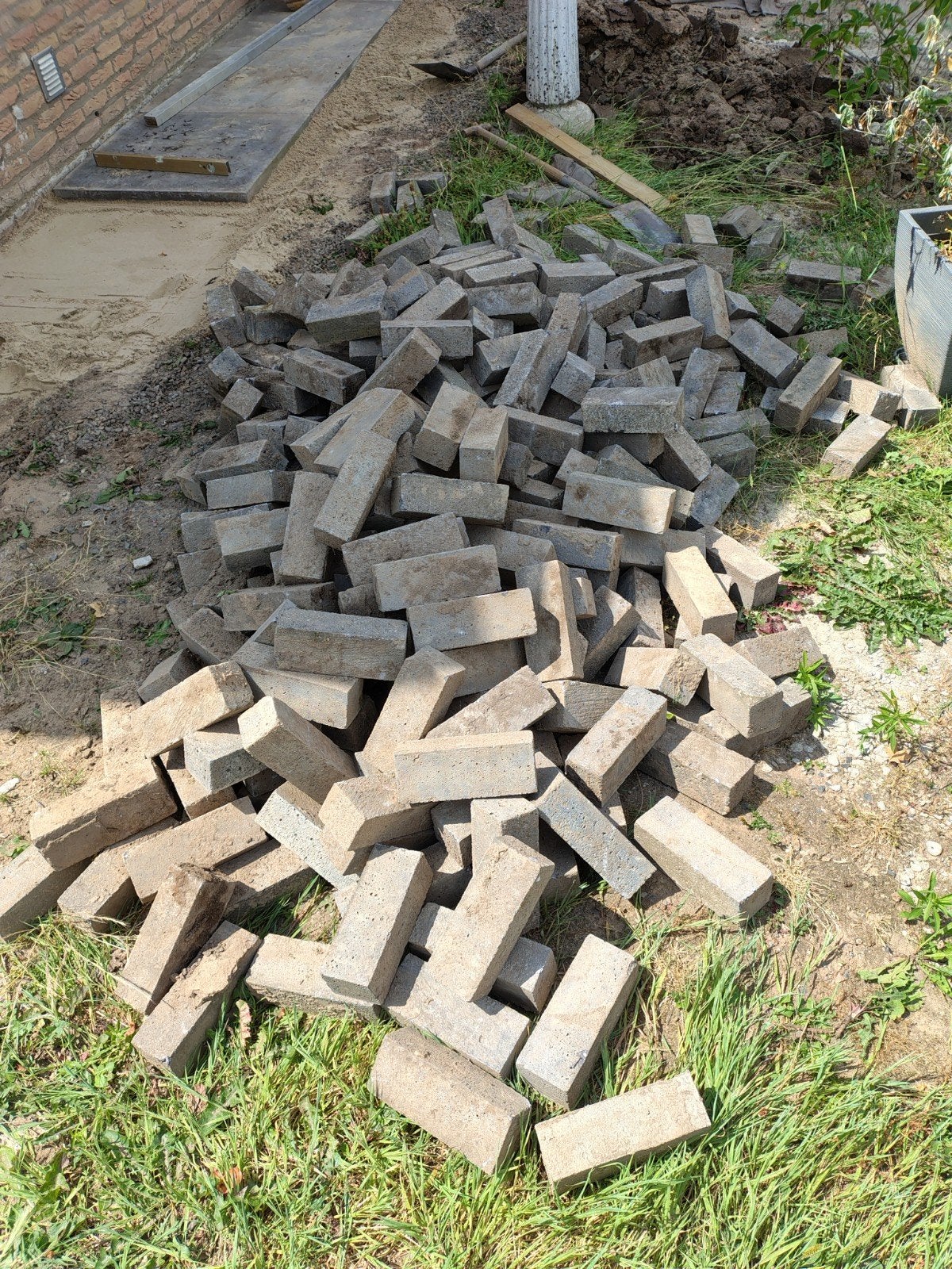 Gratis  grijze klinkers, Ophalen, Beton, Klinkers