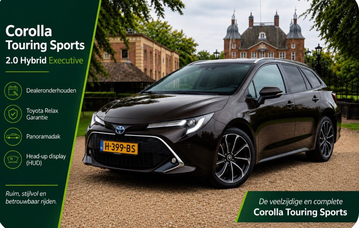 Toyota Corolla TS 2.0 Hybrid Executive | Toyota OH | Pano, 1345 kg, 450 kg, 750 kg, 4 cilinders