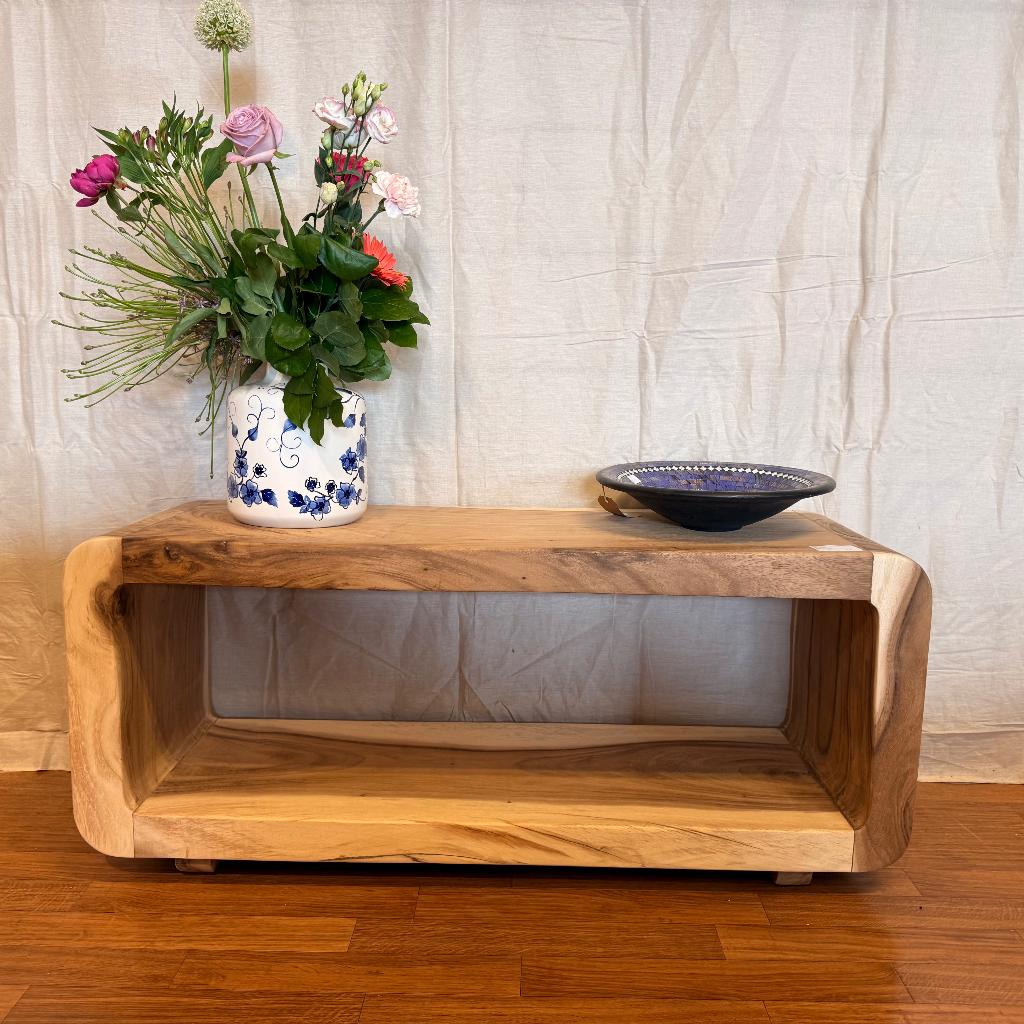 TV meubel - 120 cm breed - massief Suarhout - TTM Wonen, TTM Wonen, Meubels – (Perzische) Tapijten en Woonaccessoires, 100 tot 150 cm