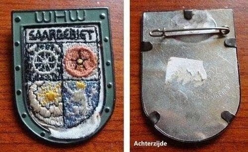 Duitse Winterhulp insigne, Saargebied., Verzamelen, Militaria | Tweede Wereldoorlog, Verzenden, Overige soorten, Duitsland, Lintje, Medaille of Wings