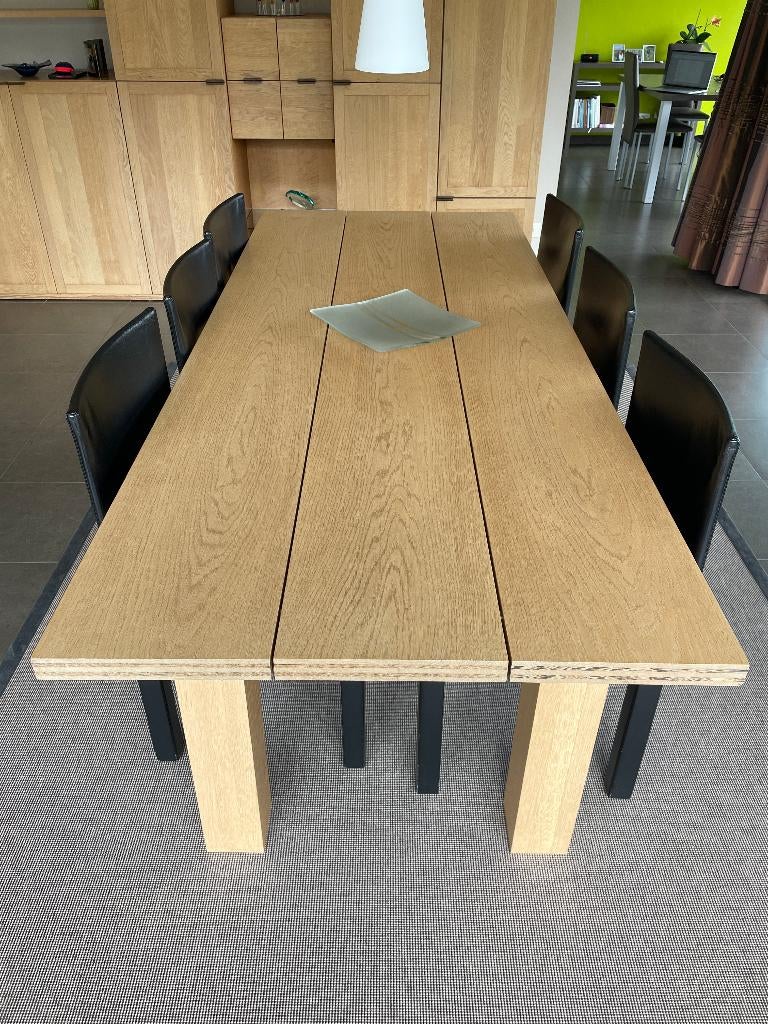 Massieve eiken eettafel “La Basilica”, Huis en Inrichting, Tafels | Eettafels, Ophalen, Eikenhout, 200 cm of meer, 50 tot 100 cm